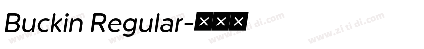 Buckin Regular字体转换